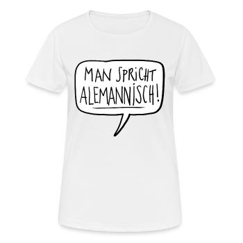Bodensee - Frauen T-Shirt atmungsaktiv - Weiß - Vorne - AI Model Female 172 dark (172cm)