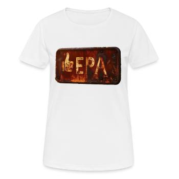 Rostiges LIKE EPA-Schild mit Retro-Feeling - Frauen T-Shirt atmungsaktiv - Weiß - Vorne - AI Model Female 172 dark (172cm)