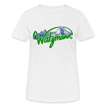 Watzmann - T-shirt respirant Femme - blanc - Devant - AI Model Female 172 dark (172cm)