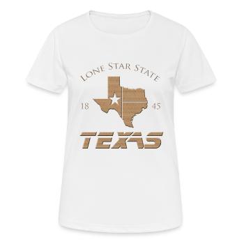 Lone Star State Texas, États-Unis, cadeau - T-shirt respirant Femme - blanc - Devant - AI Model Female 172 dark (172cm)