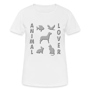Animal Welfare, Animals, Animal Lover, Gift - Women's Breathable T-Shirt - white - Front - AI Model Female 172 dark (172cm)