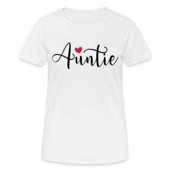Auntie Lieblingstante Beste Tante Neffe Nichte - Frauen T-Shirt atmungsaktiv - Weiß - Vorne - AI Model Female 172 dark (172cm)