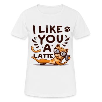 Macchiato - Frauen T-Shirt atmungsaktiv - Weiß - Vorne - AI Model Female 172 dark (172cm)