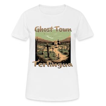 Terlingua, Texas: Die Geisterstadt im Herzen der W - Frauen T-Shirt atmungsaktiv - Weiß - Vorne - AI Model Female 172 dark (172cm)