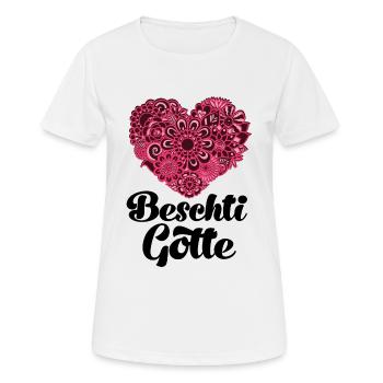 Beschti Gotte Beschts Gotti Schweizer Patentante - Frauen T-Shirt atmungsaktiv - Weiß - Vorne - AI Model Female 172 dark (172cm)