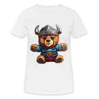 Teddybär / Kuscheltier / Stofftier / Geschenkidee - Frauen T-Shirt atmungsaktiv - Weiß - Vorne - AI Model Female 172 dark (172cm)