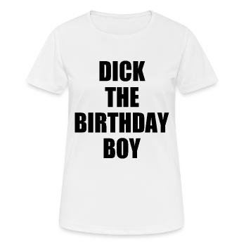 dick the birthday boy - T-shirt respirant Femme - blanc - Devant - AI Model Female 172 dark (172cm)