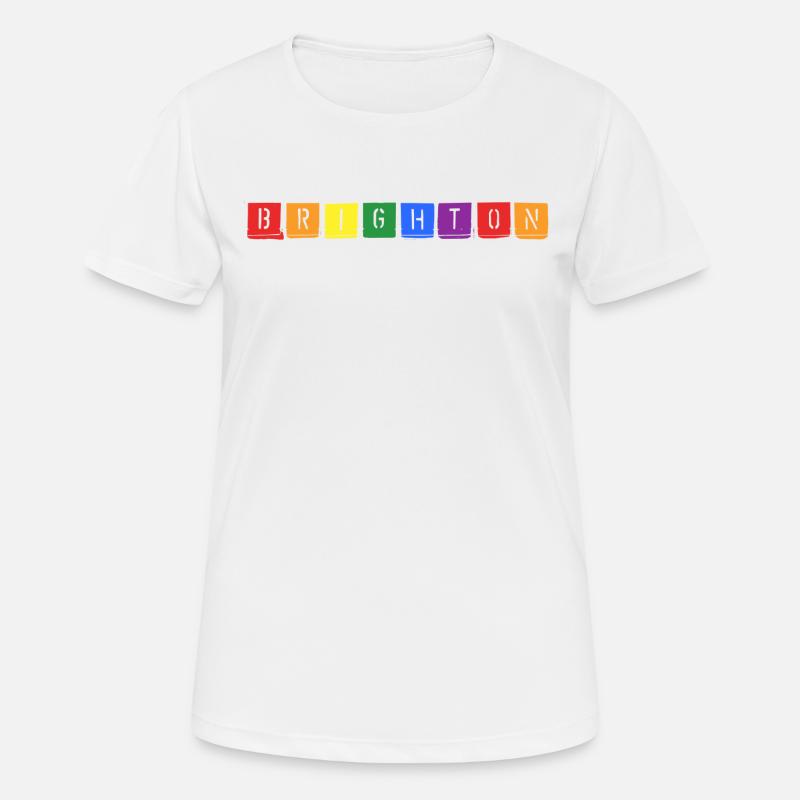 Rainbow Brighton! - Women's Breathable T-Shirt - white