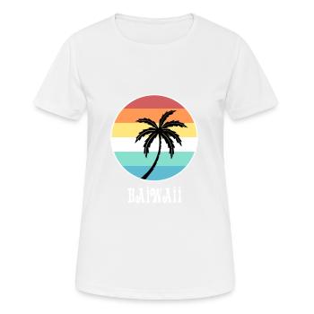 Hawaii - Frauen T-Shirt atmungsaktiv - Weiß - Vorne - AI Model Female 172 dark (172cm)