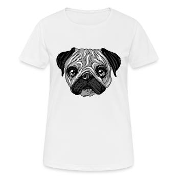 amant de carlin gris noir amant de carlin - T-shirt respirant Femme - blanc - Devant - AI Model Female 172 dark (172cm)