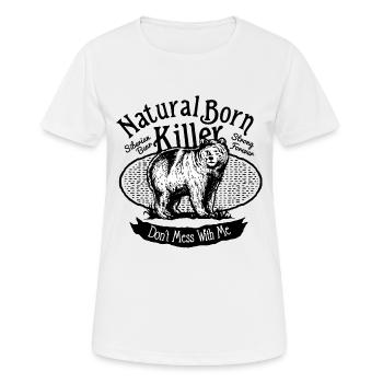 Ours cadeau vintage énonciations cool - T-shirt respirant Femme - blanc - Devant - AI Model Female 172 dark (172cm)