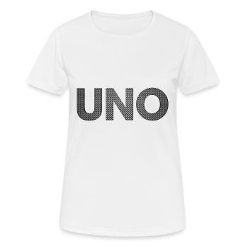 U.N. - Women's Breathable T-Shirt - white - Front - AI Model Female 172 dark (172cm)
