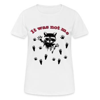 Raton laveur / raton laveur - T-shirt respirant Femme - blanc - Devant - AI Model Female 172 dark (172cm)