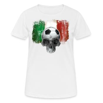 Italien Fußballfan - Frauen T-Shirt atmungsaktiv - Weiß - Vorne - AI Model Female 172 dark (172cm)