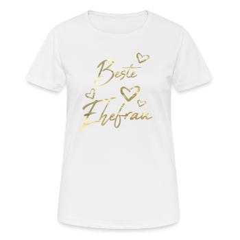 Meilleure épouse - T-shirt respirant Femme - blanc - Devant - AI Model Female 172 dark (172cm)