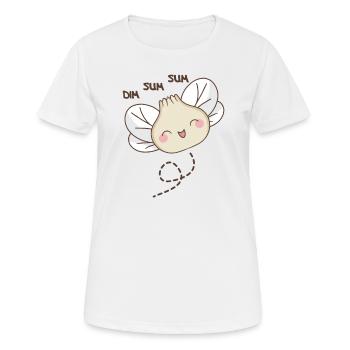Dim Sum Sum Dumplin Bee Kawaii Dumplings - Women's Breathable T-Shirt - white - Front - AI Model Female 172 dark (172cm)