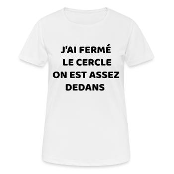 I closed the circle - Women's Breathable T-Shirt - white - Front - AI Model Female 172 dark (172cm)