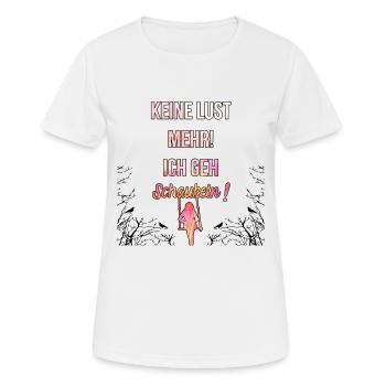 Je vais balançoire Balançoire Proverbes Rengaine Cadeau - T-shirt respirant Femme - blanc - Devant - AI Model Female 172 dark (172cm)