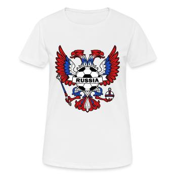 Russie - T-shirt respirant Femme - blanc - Devant - AI Model Female 172 dark (172cm)