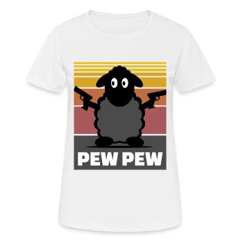 Schwarzes Schaf - Frauen T-Shirt atmungsaktiv - Weiß - Vorne - AI Model Female 172 dark (172cm)