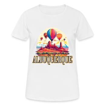 Albuquerque Ballon New Mexico Heißluftballon - Frauen T-Shirt atmungsaktiv - Weiß - Vorne - AI Model Female 172 dark (172cm)