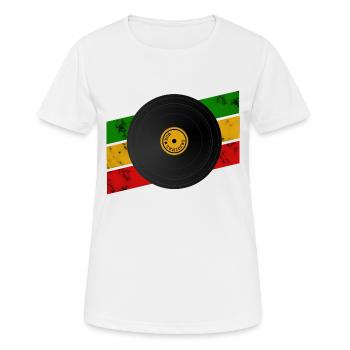 Dub Reggae Platte - Frauen T-Shirt atmungsaktiv - Weiß - Vorne - AI Model Female 172 dark (172cm)