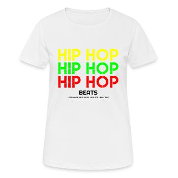 Hip Hop, I love Hip Hop, Hip Hop Hoodies, Hip Hop - Women's Breathable T-Shirt - white - Front - AI Model Female 172 dark (172cm)