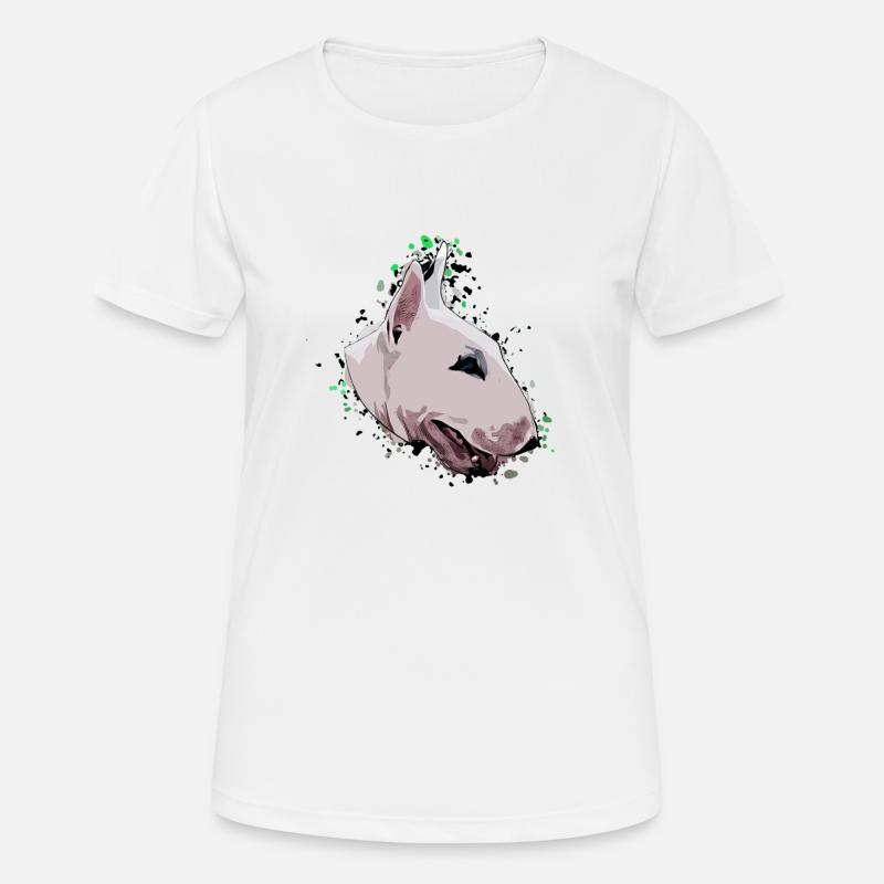 Bullterrier Comic - Women's Breathable T-Shirt - white