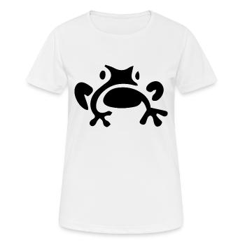 Grenouille - T-shirt respirant Femme - blanc - Devant - AI Model Female 172 dark (172cm)