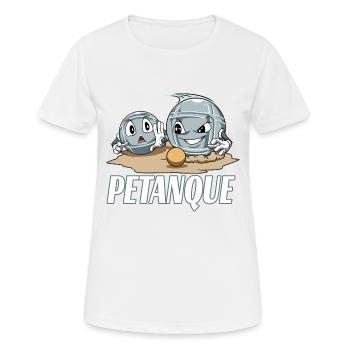 Petanque Petanque Geschenke für einen Petanque - Frauen T-Shirt atmungsaktiv - Weiß - Vorne - AI Model Female 172 dark (172cm)