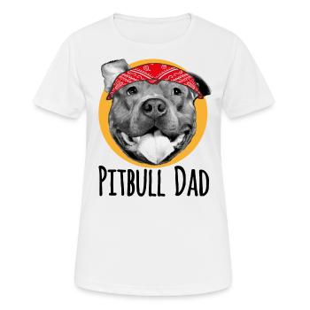 Pitbull Father - T-shirt respirant Femme - blanc - Devant - AI Model Female 172 dark (172cm)