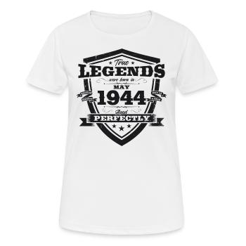 Legende Mai 1944 Jahrgang 1944 Geburtstag 1944 - Frauen T-Shirt atmungsaktiv - Weiß - Vorne - AI Model Female 172 dark (172cm)