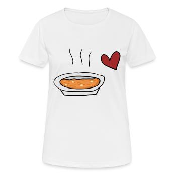 Soupe rouge - T-shirt respirant Femme - blanc - Devant - AI Model Female 172 dark (172cm)