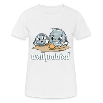 Petanque Petanque Geschenke für einen Petanque - Frauen T-Shirt atmungsaktiv - Weiß - Vorne - AI Model Female 172 dark (172cm)