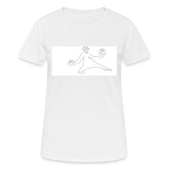 Ginguant - T-shirt respirant Femme - blanc - Devant - AI Model Female 172 dark (172cm)