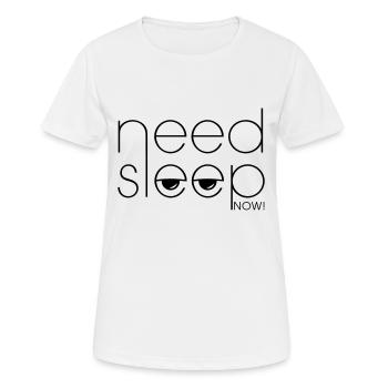 Tired - need sleep now! - Women's Breathable T-Shirt - white - Front - AI Model Female 172 dark (172cm)