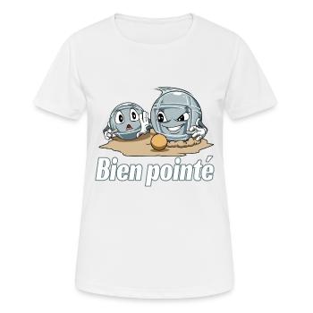 Petanque Petanque Geschenke für einen Petanque - Frauen T-Shirt atmungsaktiv - Weiß - Vorne - AI Model Female 172 dark (172cm)