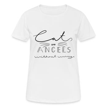 Cats - Women's Breathable T-Shirt - white - Front - AI Model Female 172 dark (172cm)