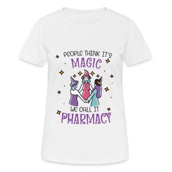 Apotheke | Pharmacy Magic - Frauen T-Shirt atmungsaktiv - Weiß - Vorne - AI Model Female 172 dark (172cm)