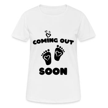 Mutter Schwangerschaft Mutterschaft Schwanger Baby - Frauen T-Shirt atmungsaktiv - Weiß - Vorne - AI Model Female 172 dark (172cm)