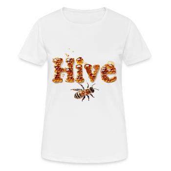Bienenstock Bienenhaltung Honig Hive - Frauen T-Shirt atmungsaktiv - Weiß - Vorne - AI Model Female 172 dark (172cm)