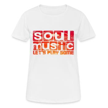 Musique Soul - T-shirt respirant Femme - blanc - Devant - AI Model Female 172 dark (172cm)
