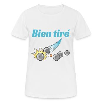 Petanque Petanque Geschenke für einen Petanque - Frauen T-Shirt atmungsaktiv - Weiß - Vorne - AI Model Female 172 dark (172cm)