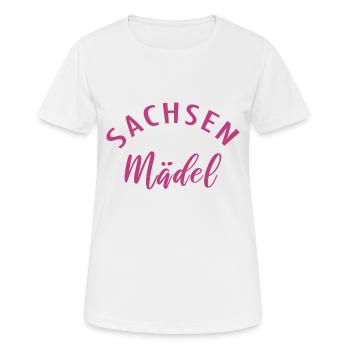 Sachsenmädel Sachsen Frauen - Frauen T-Shirt atmungsaktiv - Weiß - Vorne - AI Model Female 172 dark (172cm)