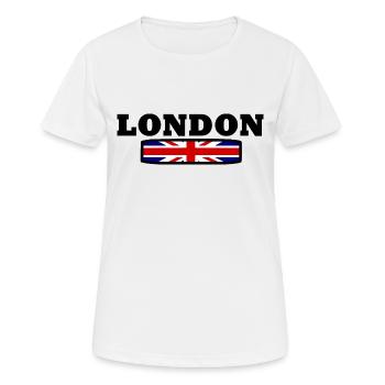 London - Frauen T-Shirt atmungsaktiv - Weiß - Vorne - AI Model Female 172 dark (172cm)