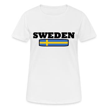 SUÈDE - T-shirt respirant Femme - blanc - Devant - AI Model Female 172 dark (172cm)