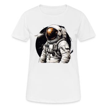 Astronaute - T-shirt respirant Femme - blanc - Devant - AI Model Female 172 dark (172cm)