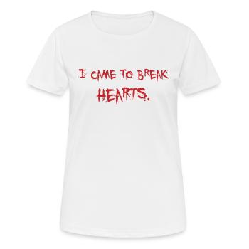 Herz brechen - Frauen T-Shirt atmungsaktiv - Weiß - Vorne - AI Model Female 172 dark (172cm)