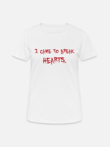 Herz brechen - Frauen T-Shirt atmungsaktiv - Weiß