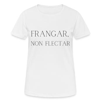Ich kann brechen, aber ich werde mich nicht beugen | Lateinisches Zitat - Frauen T-Shirt atmungsaktiv - Weiß - Vorne - AI Model Female 172 dark (172cm)